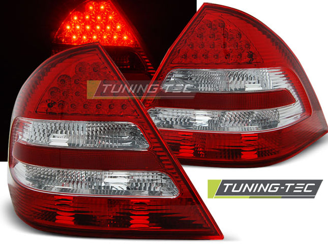 Mercedes W203 Classe C 2004-2007 fanali Posteriori LED Rosso Bianco