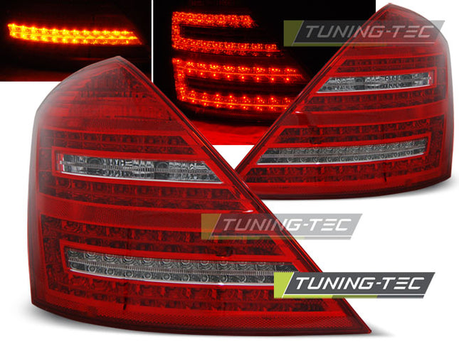 Mercedes W221 Classe S 2005-2009 fanali Posteriori LED Rosso Bianco