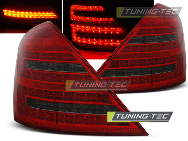 Mercedes W221 2005-2009 Classe S Fanali Posteriori Led Rosso Fumé