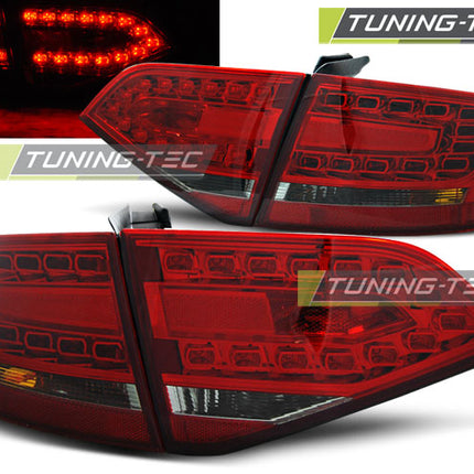 Audi A4 B8 2008-2011 Fanali Posteriori Led Rosso Fumé