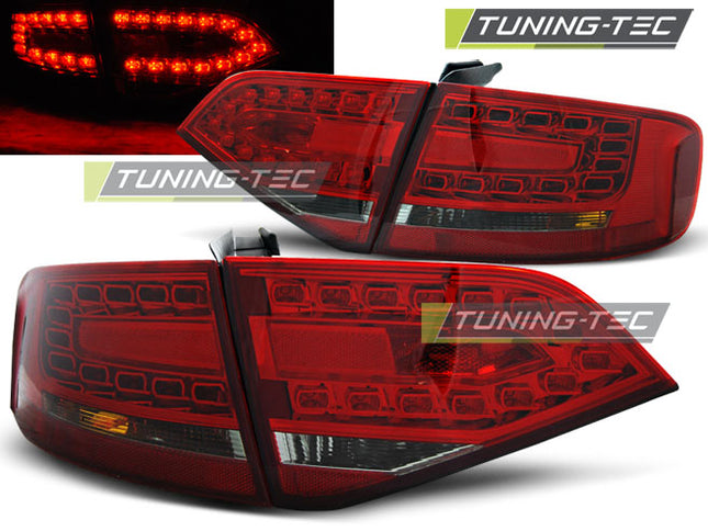 Audi A4 B8 2008-2011 Fanali Posteriori Led Rosso Fumé