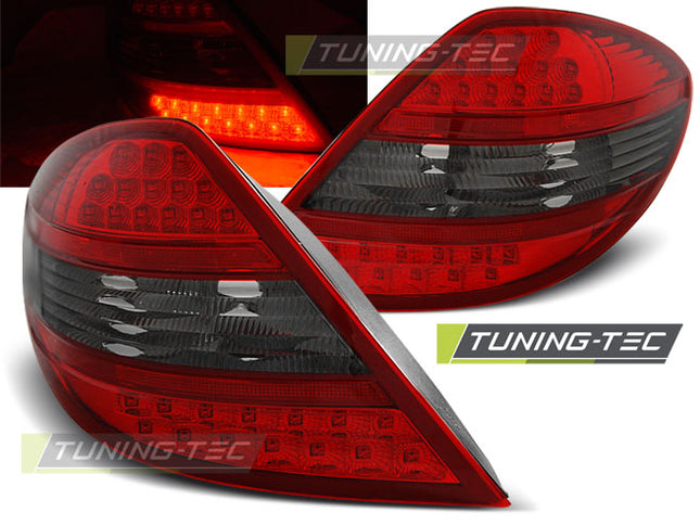 Mercedes R171 2004-2011 Slk Fanali Posteriori Led Rosso Fumé