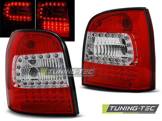 Audi A4 1994-2001 Fanali Posteriori LED Rosso Bianco Avant