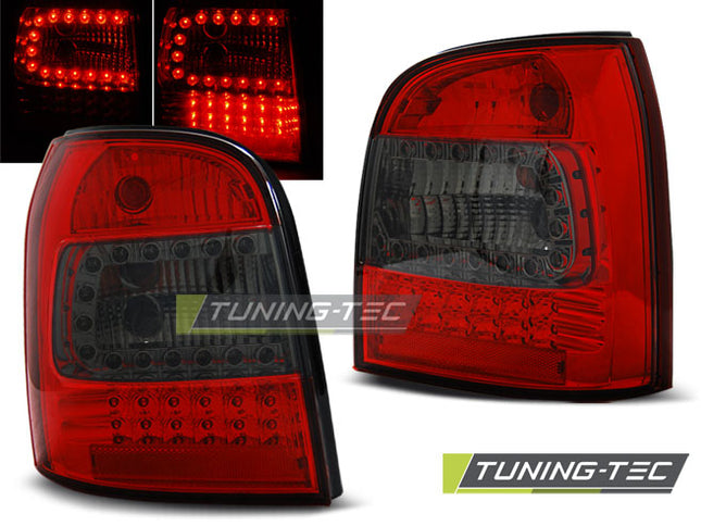 Audi A4 1994-2001 Avant Fanali Posteriori Led Rosso Fumé