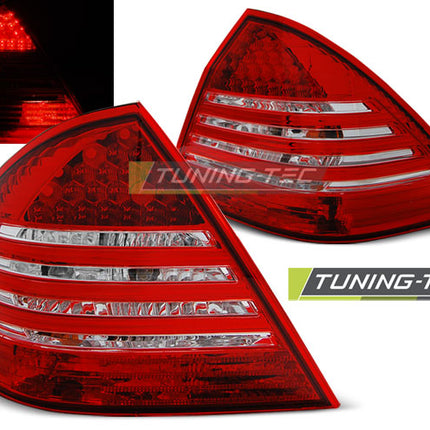 Mercedes W203 Classe C 2000-2004 fanali Posteriori LED Rosso Bianco