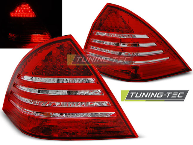 Mercedes W203 Classe C 2000-2004 fanali Posteriori LED Rosso Bianco