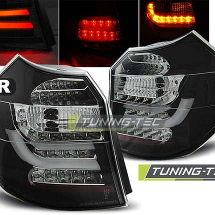 Bmw E87 2004-2007 Fanali Posteriori Led Bar Neri