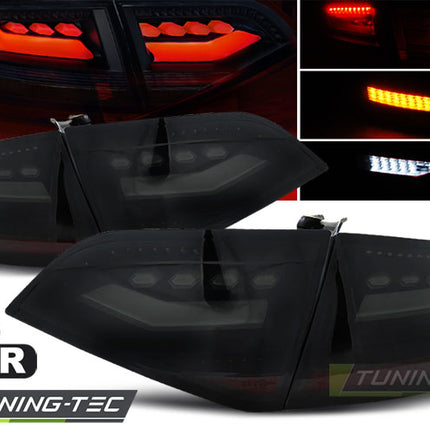 Audi A4 B8 2008-2011 Fanali Posteriori LED fumé Neri