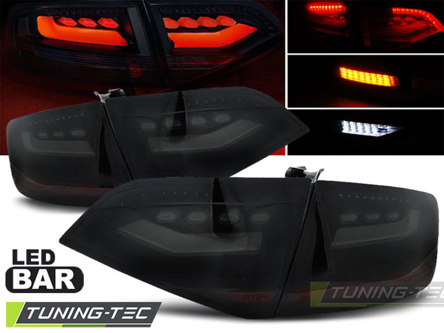 Audi A4 B8 2008-2011 Fanali Posteriori LED fumé Neri