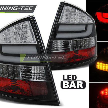 Skoda Octavia II 2004-2012 Berlina Fanali Posteriori Led Bar Neri
