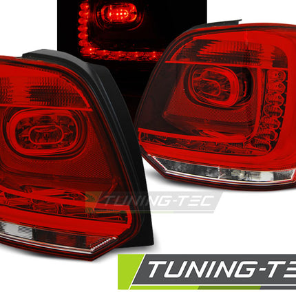 VW Polo 2009-2014 Fanali Posteriori LED Rosso Bianco