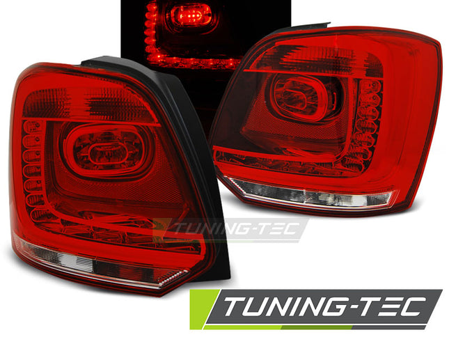 VW Polo 2009-2014 Fanali Posteriori LED Rosso Bianco