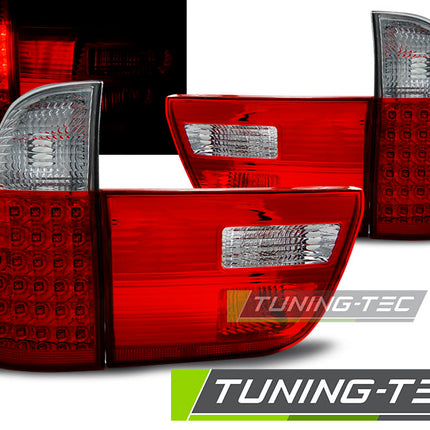 Fanali Posteriori LED Rosso Bianco BMW X5 E53 1999-2006