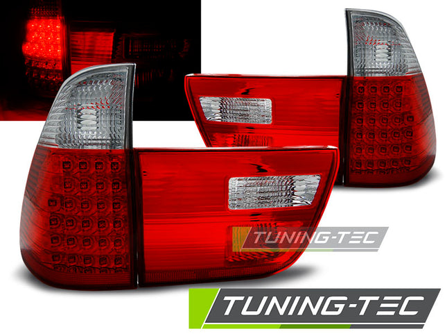 Fanali Posteriori LED Rosso Bianco BMW X5 E53 1999-2006