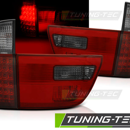 Bmw X5 E53 1999-2006 Fanali Posteriori Led Rosso Fumé