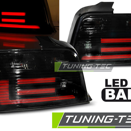Bmw E36 1990-1999 Berlina Fanali Posteriori Led Bar Fumé