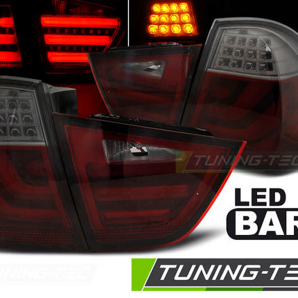 Bmw E91 2009-2011 Fanali Posteriori Led Bar Rosso Fumé