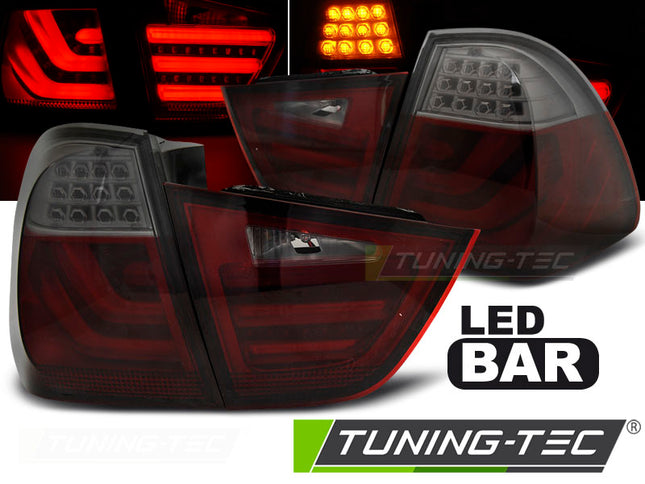 Bmw E91 2009-2011 Fanali Posteriori Led Bar Rosso Fumé