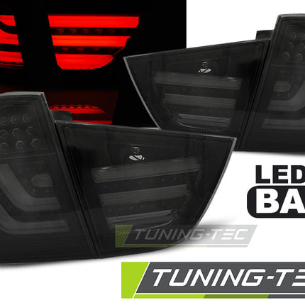 Bmw E91 2009-2011 Fanali Posteriori Led Bar Fumé Neri