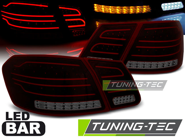 Mercedes W212 2009-2013 Classe E Fanali Posteriori Led Bar Rosso Fumé