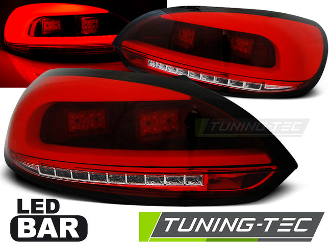 Vw Scirocco III 2008-2014 Fanali Posteriori Led Bar Rosso Bianco