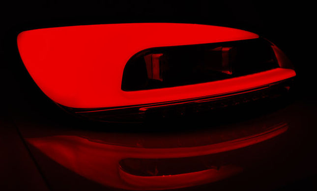 Vw Scirocco III 2008-2014 Fanali Posteriori Led Bar Rosso Fumé