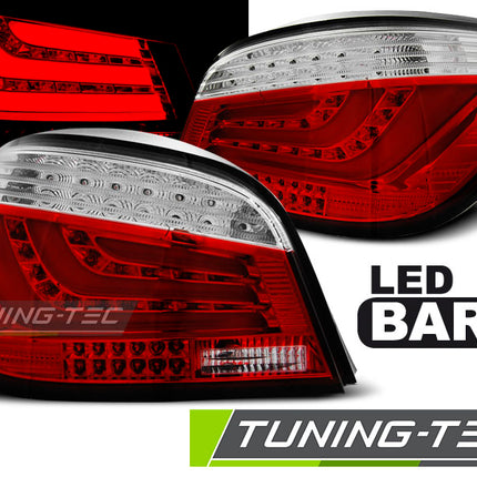 Bmw E60 2007-2009 Fanali Posteriori Led Bar Rosso Bianco