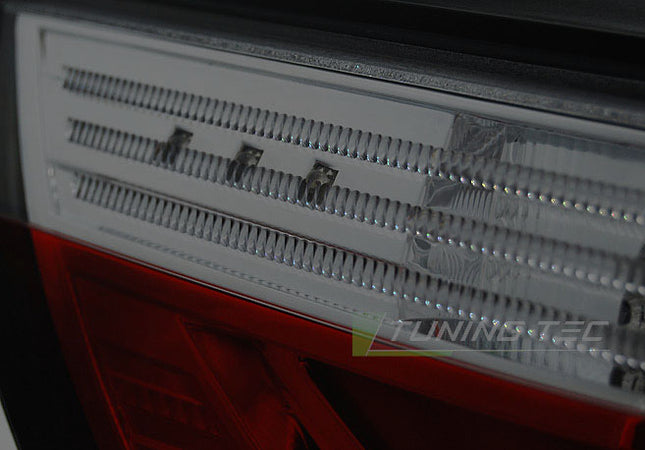 Bmw E60 2007-2009 Fanali Posteriori Led Bar Rosso Fumé