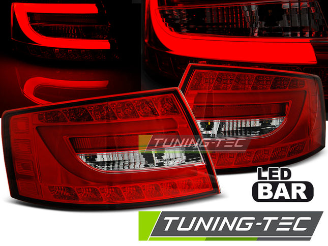 Audi A6 C6 Berlina 2004-2008 6 pin Fanali Posteriori LED Rosso Bianco