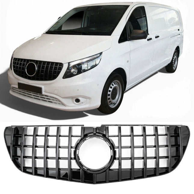 Griglia Panamericana AMG nero lucido Mercedes W447 Vito pre-facelift 2014-2019