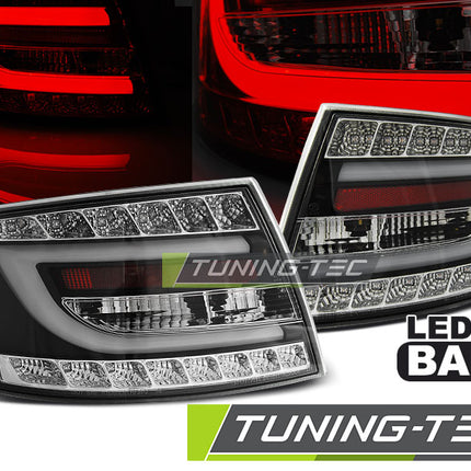 Audi A6 C6 2004-2008 Berlina Fanali Posteriori Led Neri 7Pin