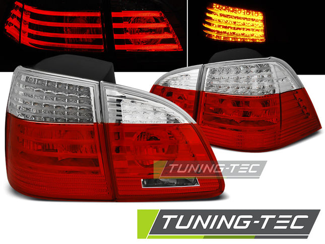 Fanali Posteriori LED Rosso Bianco BMW Serie 5 E61 Touring 2004-2007