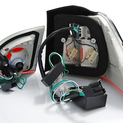 Bmw E61 2004-2007 Touring Fanali Posteriori Led Rosso Fumé
