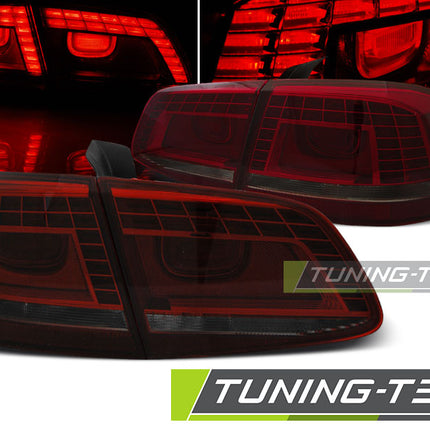 VW Passat B7 Sedan 2010-2014 Fanali Posteriori LED rosso fumé