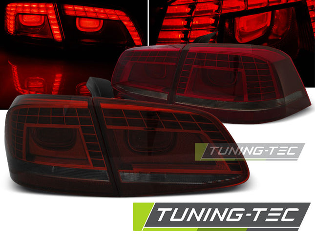 VW Passat B7 Sedan 2010-2014 Fanali Posteriori LED rosso fumé