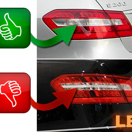 Mercedes W212 Classe E 2009-2013 fanali Posteriori LED Rosso Bianco