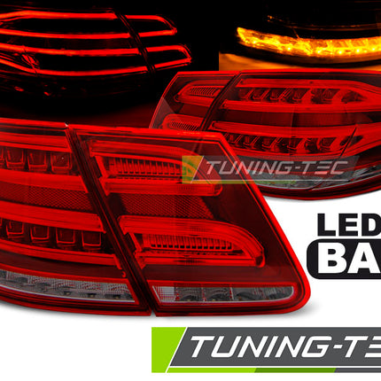 Mercedes W212 2009-2013 Classe E Fanali Posteriori Led Rosso Fumé