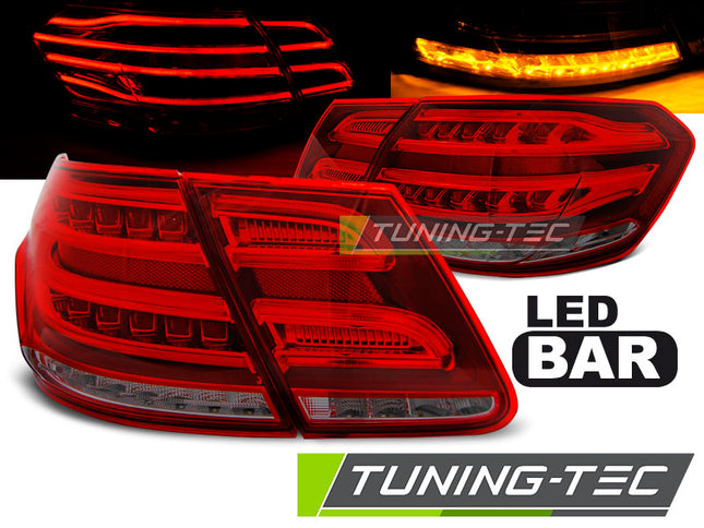 Mercedes W212 2009-2013 Classe E Fanali Posteriori Led Rosso Fumé