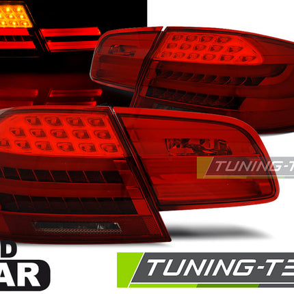 Bmw E92 2006-2010 Fanali Posteriori Led Bar Rosso Fumé
