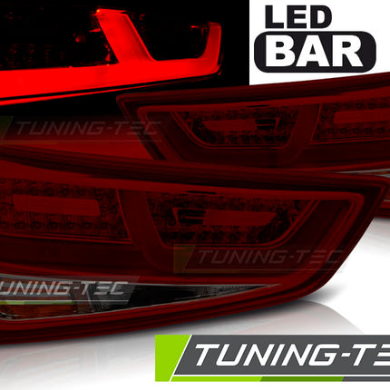Audi A1 2010-2014 Fanali Posteriori Led Rosso Fumé