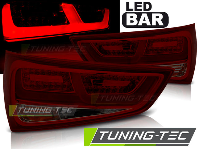 Audi A1 2010-2014 Fanali Posteriori Led Rosso Fumé