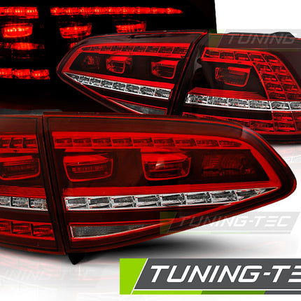 VW Golf 7 2013-2017 Fanali Posteriori LED sportivi rosso-bianco