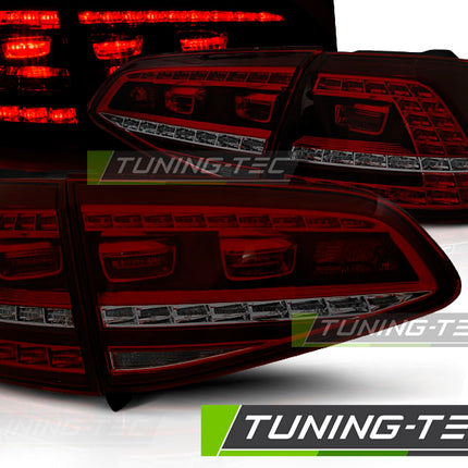VW Golf 7 2013-2017 Fanali Posteriori LED sportivi rosso-fumé