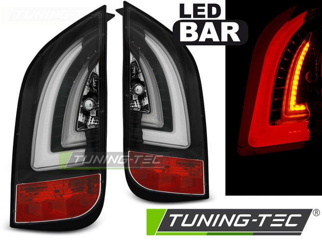 Vw Up 2011-2023 / Skoda Citigo 2012-2020 Fanali Posteriori Led Bar Neri