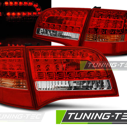 Audi A6 C6 Avant 2005-2008 Fanali Posteriori LED Rosso Bianco