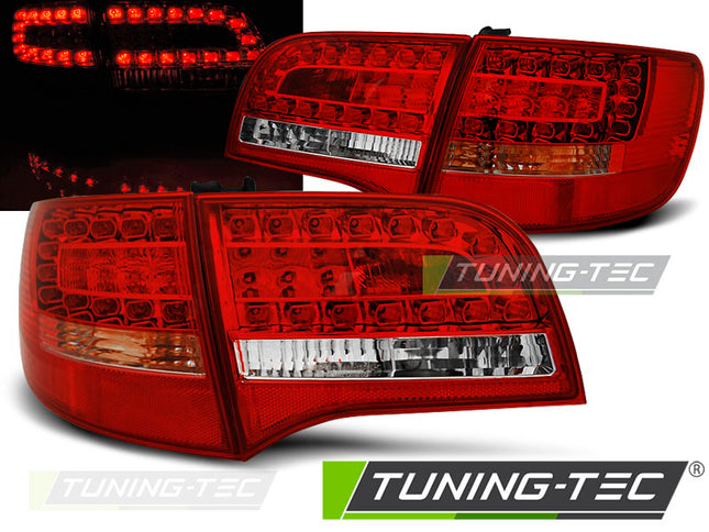 Audi A6 C6 Avant 2005-2008 Fanali Posteriori LED Rosso Bianco