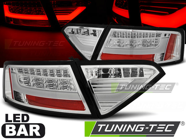 Audi A5 2007-2011 Fanali Posteriori Led Bar Cromati