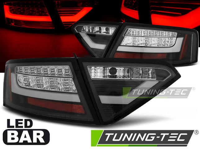Audi A5 2007-2011 Fanali Posteriori Led Bar Neri