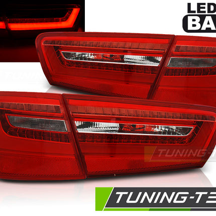 Audi A6 C7 2011-2014 Fanali Posteriori LED Rosso Bianco