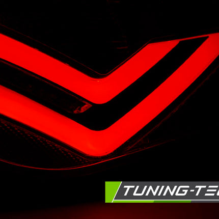 Seat Ibiza 6J 3D 2008-2012 Fanali Posteriori Led Bar Rosso Fumé